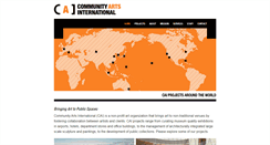 Desktop Screenshot of community-arts.org